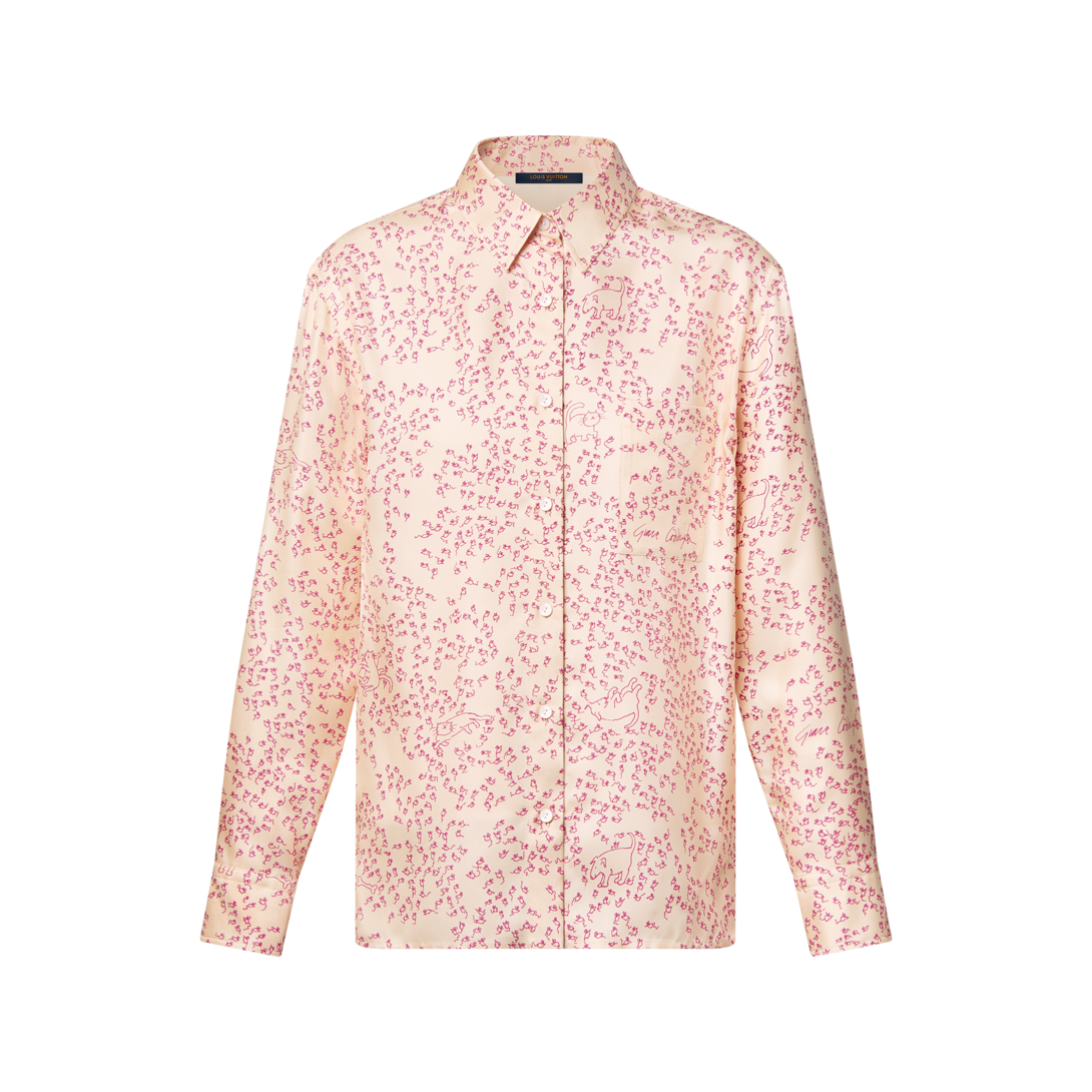 Louis Vuitton ピンク 長袖シャツ Louis Vuitton / ルイヴィトン | コットン ロングスリーブ シャツ